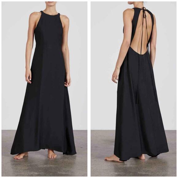 BONDI BORN Dresses & Skirts - NWT BONDI Born Ophelia Maxi Dress Size Large Black Open Back Aline
